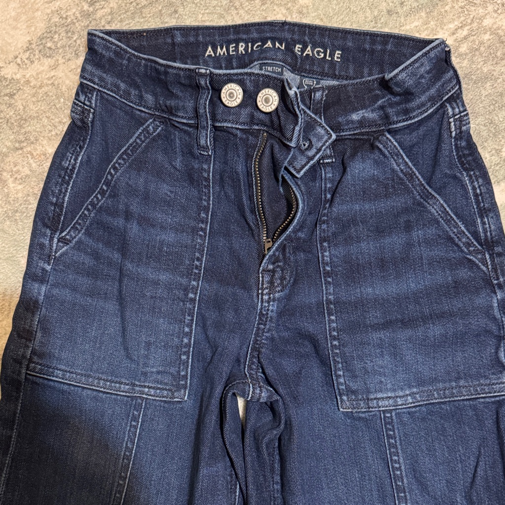 American Eagle Navy Denim Pants